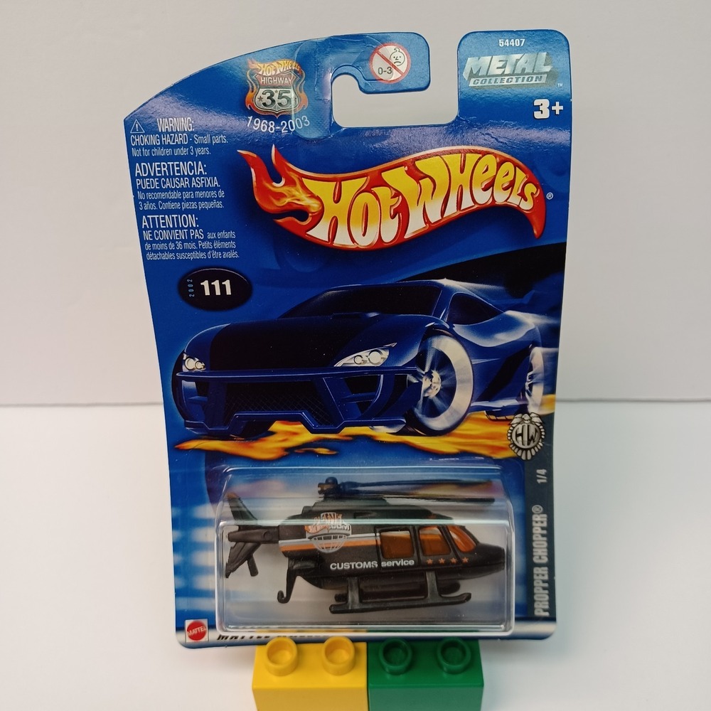 2002 Hot Wheels Propper Chopper #111 1 Of 4 Highway 35 Series